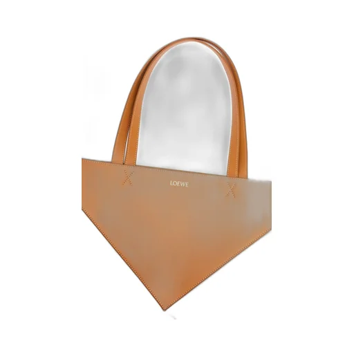 XL Puzzle Fold Tote in shiny calfskin