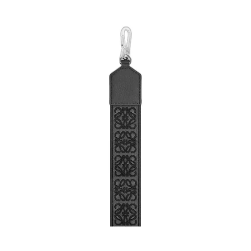 D-ring strap in Anagram jacquard and calfskin