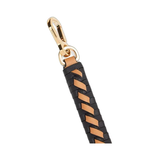 Woven spiral strap in classic calfskin