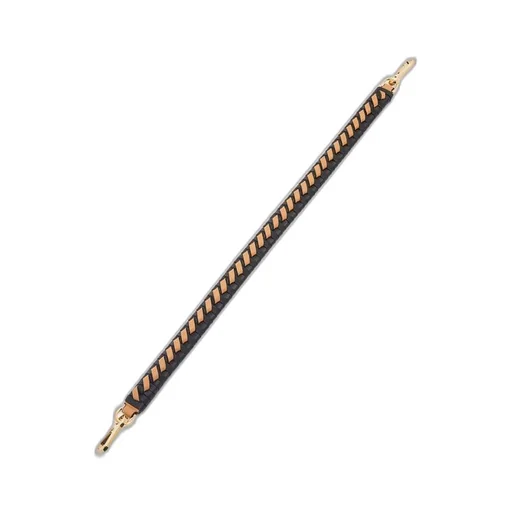 Woven spiral strap in classic calfskin