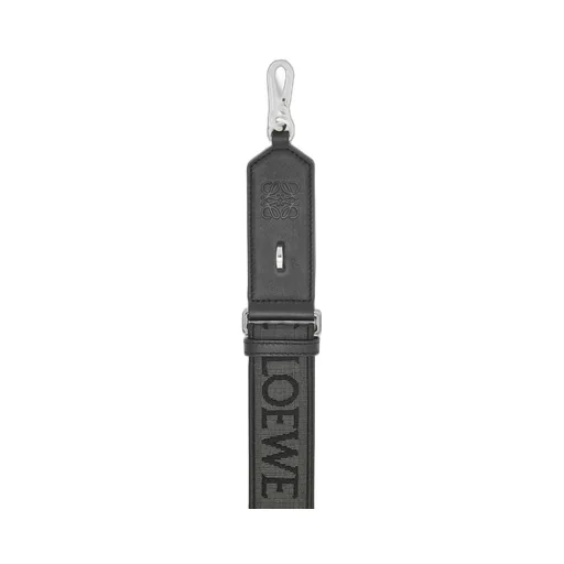 D-ring strap in Anagram jacquard and calfskin