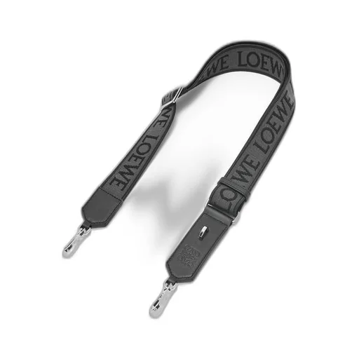 D-ring strap in Anagram jacquard and calfskin