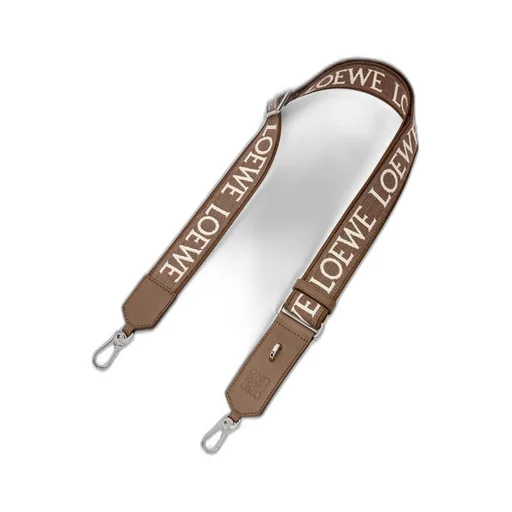 D-ring strap in Anagram jacquard and calfskin