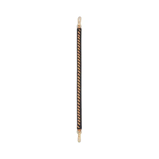 Woven spiral strap in classic calfskin