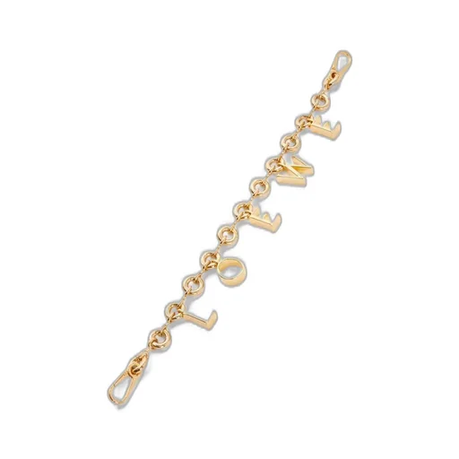 LOEWE Donut chain charm in brass
