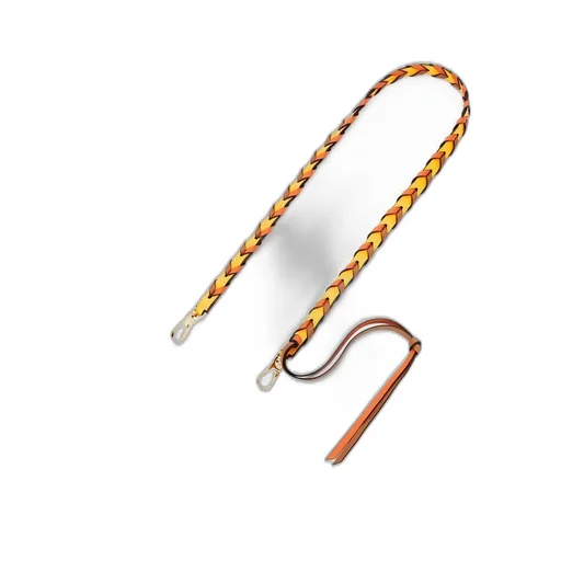 Braided thin strap in classic calfskin