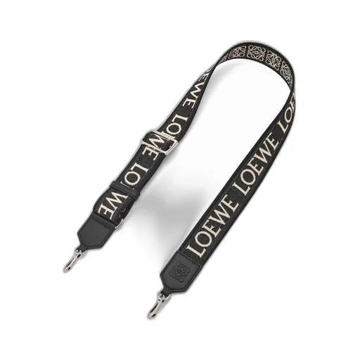 Anagram strap in jacquard and calfskin