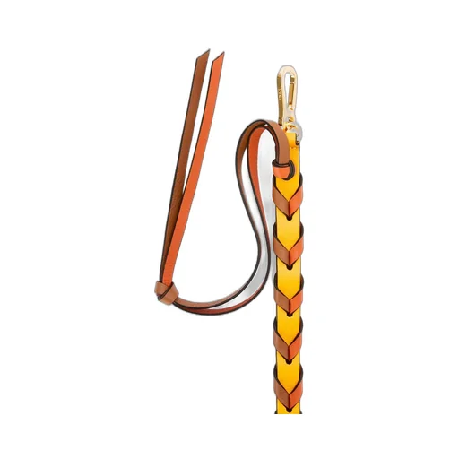 Braided thin strap in classic calfskin