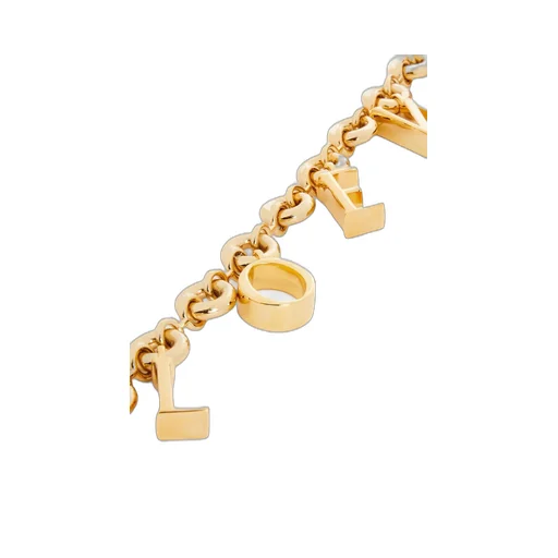 LOEWE Donut chain charm in brass