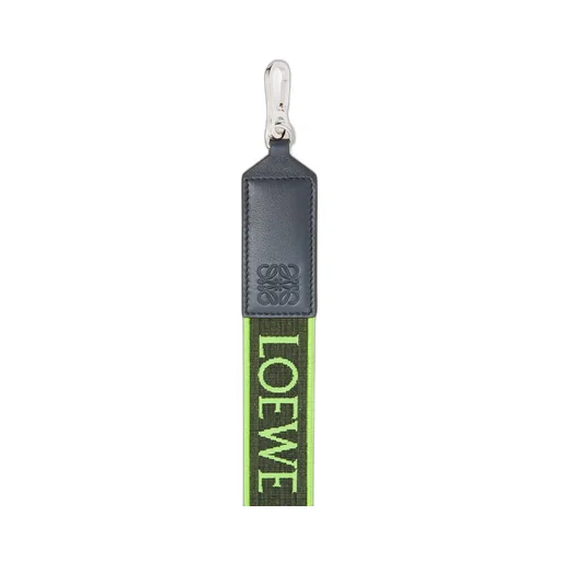 Anagram strap in jacquard and calfskin