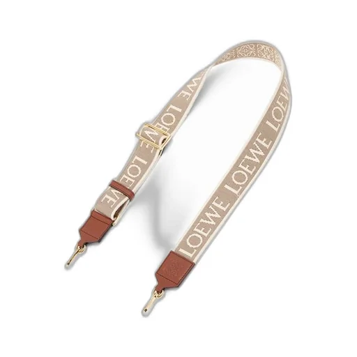 Anagram strap in jacquard and calfskin