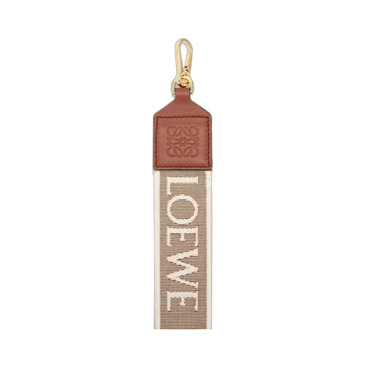 Anagram strap in jacquard and calfskin