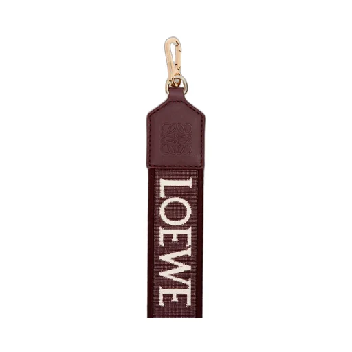 Anagram strap in jacquard and calfskin