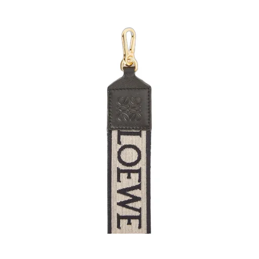 Anagram strap in jacquard and calfskin
