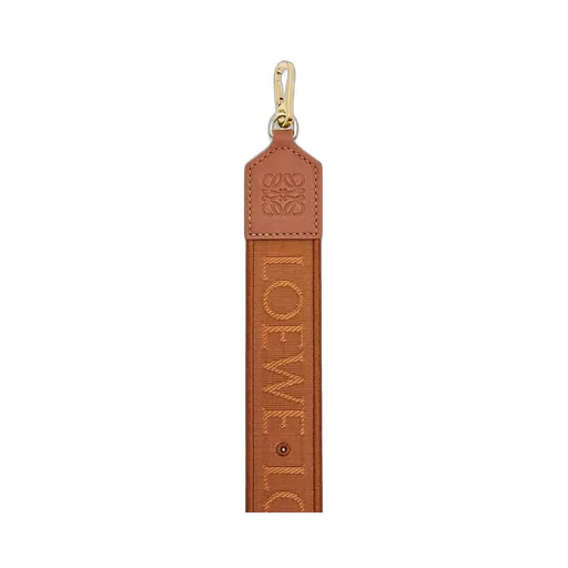 Anagram pin strap in jacquard and classic calfskin
