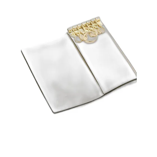Repeat key case in embossed silk calfskin