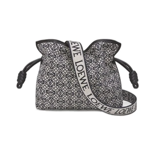 Anagram strap in jacquard and calfskin