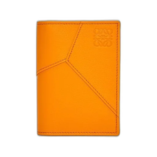 Puzzle bifold cardholder in classic calfskin