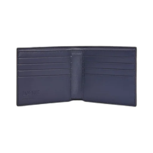Puzzle bifold wallet in classic calfskin