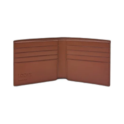 Puzzle bifold wallet in classic calfskin