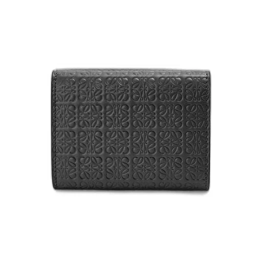 Repeat trifold wallet in embossed silk calfskin