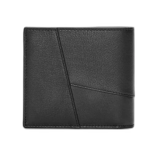 Puzzle bifold wallet in classic calfskin
