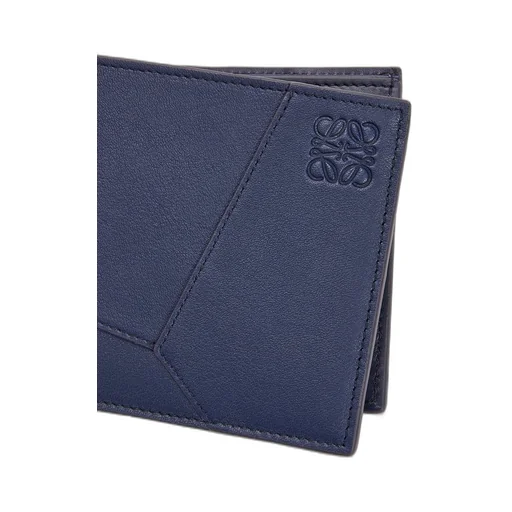 Puzzle bifold wallet in classic calfskin
