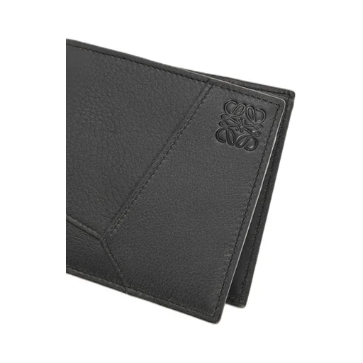 Puzzle bifold coin wallet in classic calfskin
