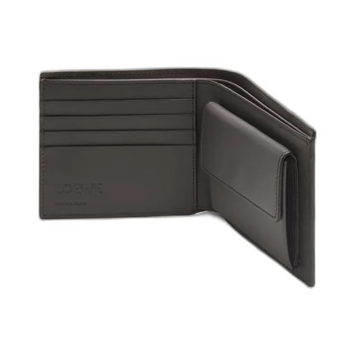 Puzzle bifold coin wallet in classic calfskin
