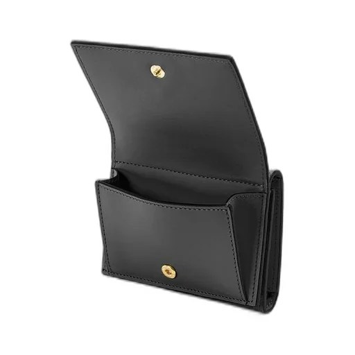 Repeat trifold wallet in embossed silk calfskin