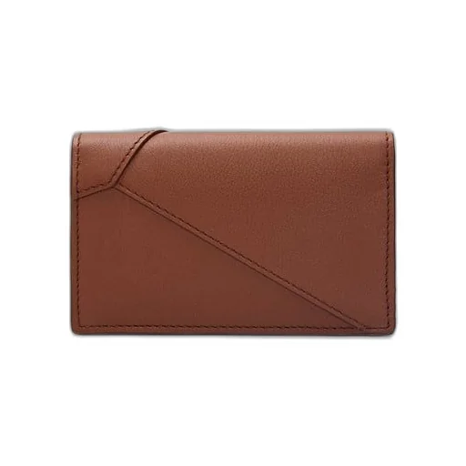 Puzzle business cardholder in classic calfskin
