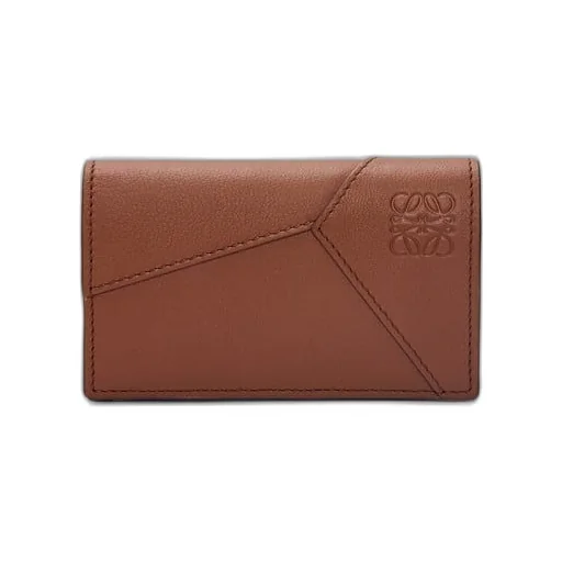 Puzzle business cardholder in classic calfskin