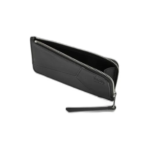 Puzzle long coin cardholder in classic calfskin