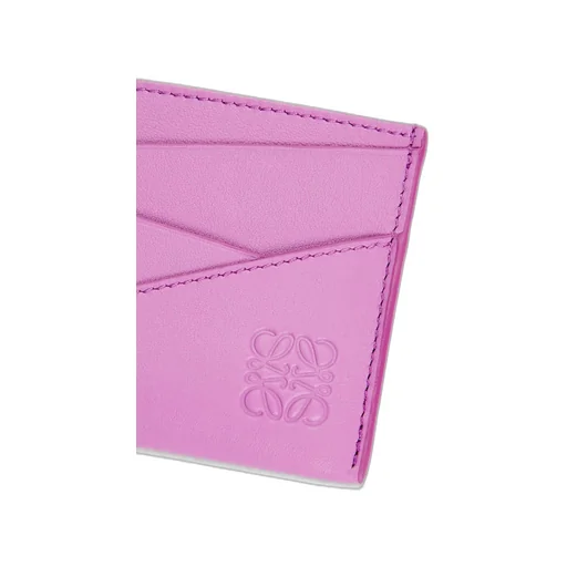 Puzzle plain cardholder in classic calfskin