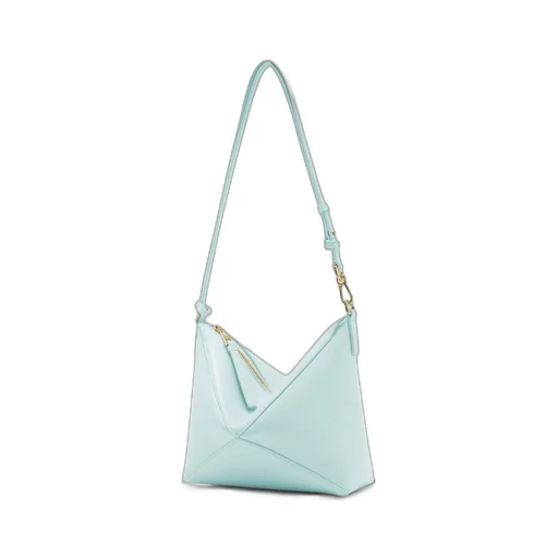 Puzzle Fold pouch in shiny nappa calfskin