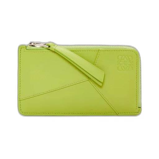 Puzzle long coin cardholder in classic calfskin