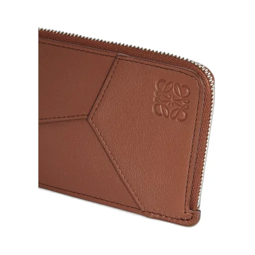 Puzzle long coin cardholder in classic calfskin