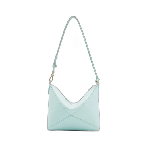 Puzzle Fold pouch in shiny nappa calfskin