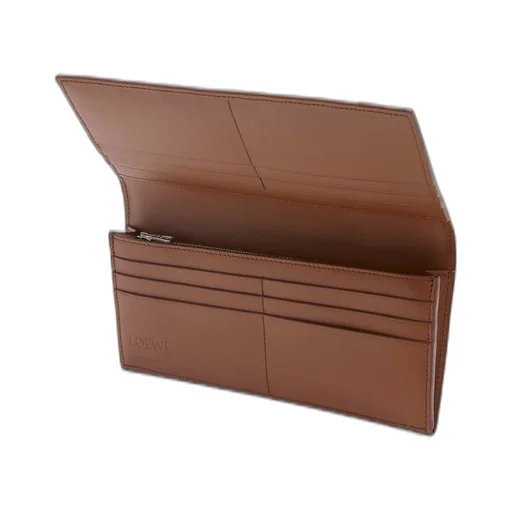 Puzzle long horizontal wallet in classic calfskin
