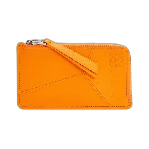 Puzzle long coin cardholder in classic calfskin