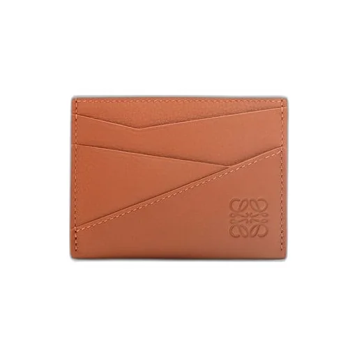Puzzle plain cardholder in classic calfskin