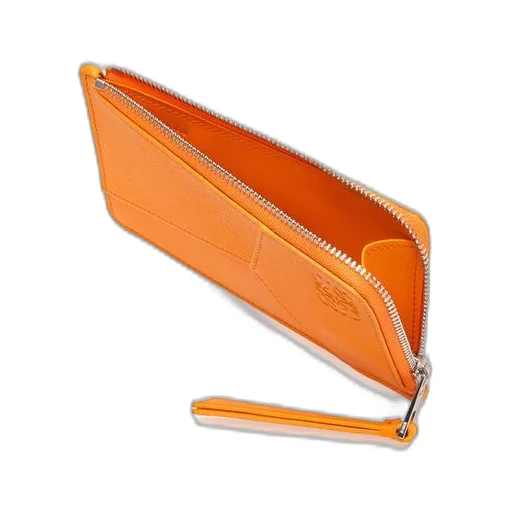 Puzzle long coin cardholder in classic calfskin