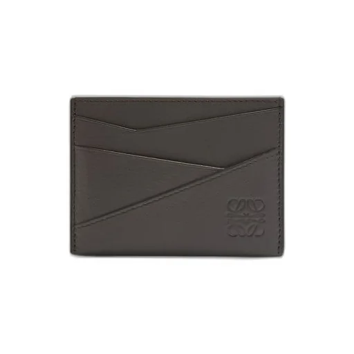 Puzzle plain cardholder in classic calfskin