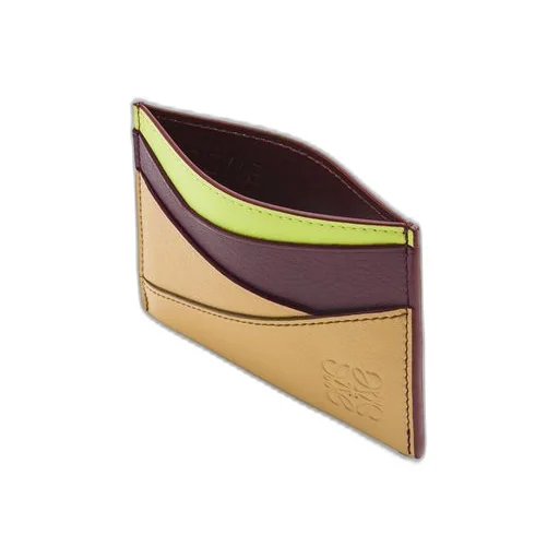 Puzzle plain cardholder in classic calfskin