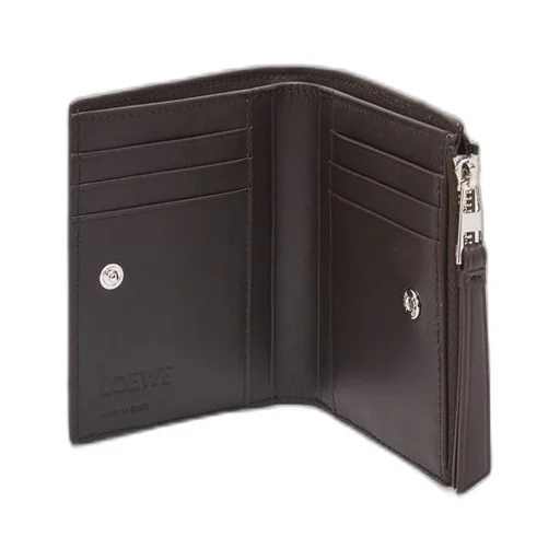Puzzle slim compact wallet in classic calfskin