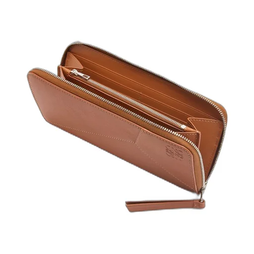 Puzzle zip around wallet in classic calfskin