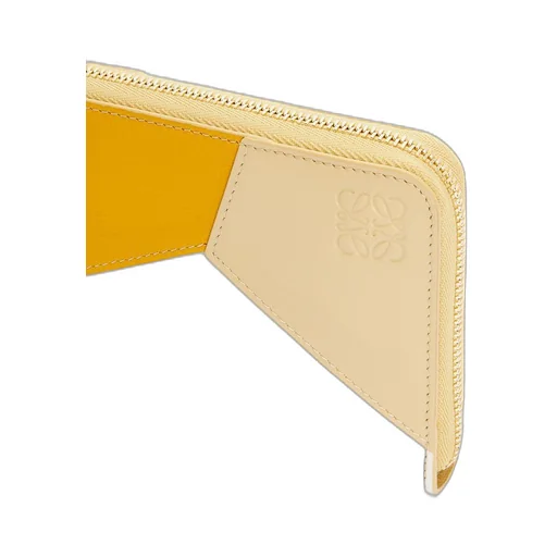 Puzzle zip around wallet in classic calfskin