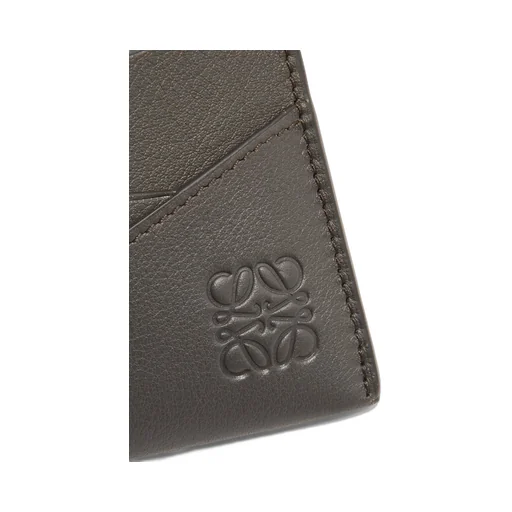 Puzzle plain cardholder in classic calfskin