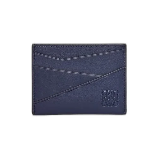 Puzzle plain cardholder in classic calfskin