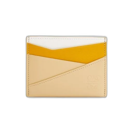 Puzzle plain cardholder in classic calfskin